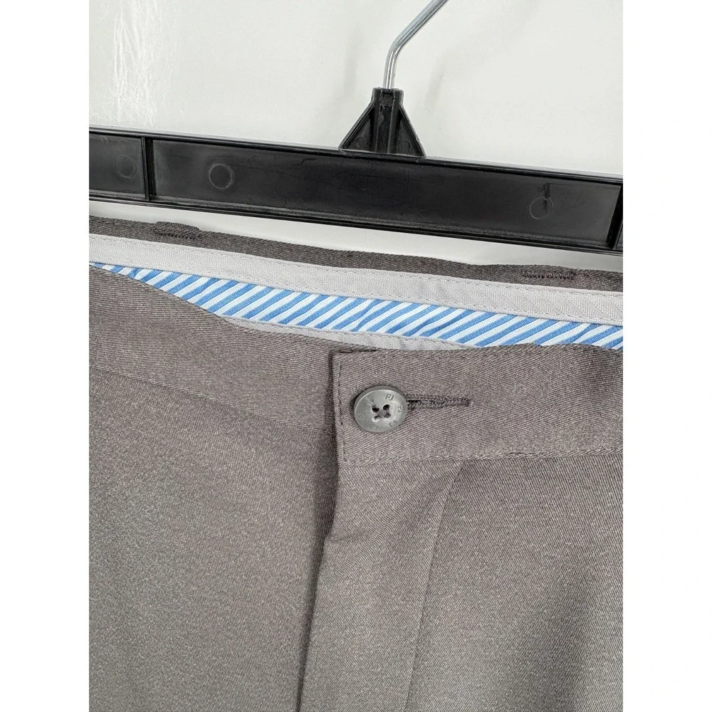 FootJoy Golf Pants Men's 34x32 Gray Performance Stretch Flat Front Tech Khakis